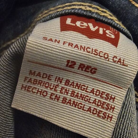 Levis Girls 12R Denim in Bristol Skirtall Overall Dress Western School Mini New - Picture 4 of 7